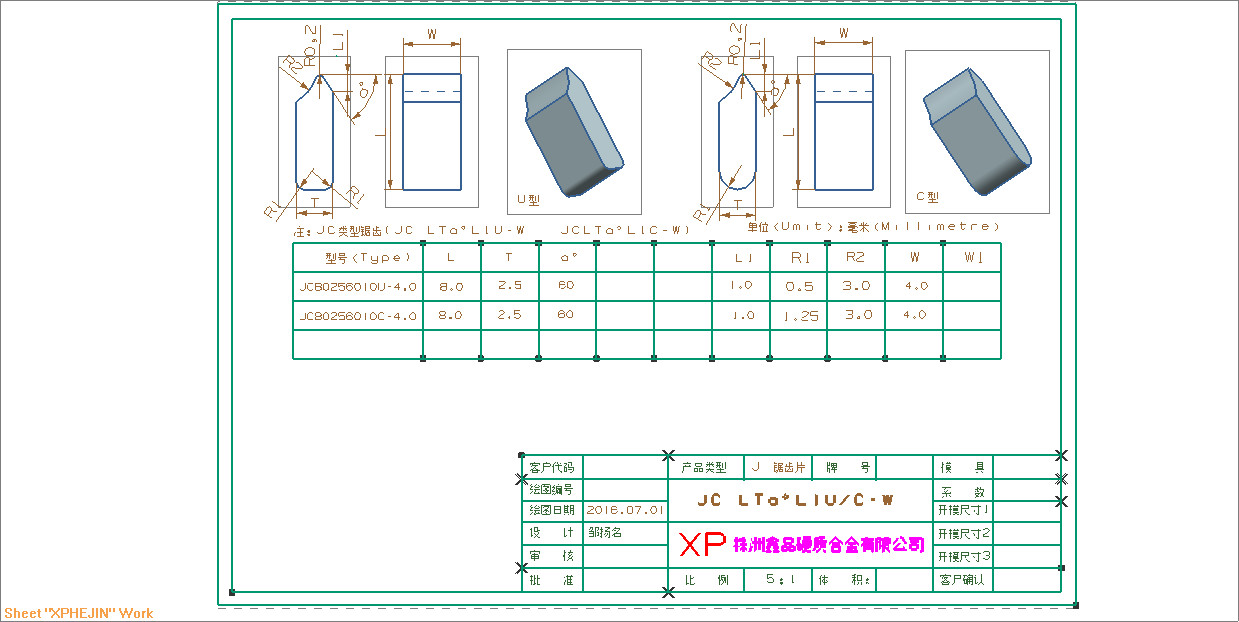 SGS Tungsten Carbide Saw Cutter tips Specially for Aluminium Copper