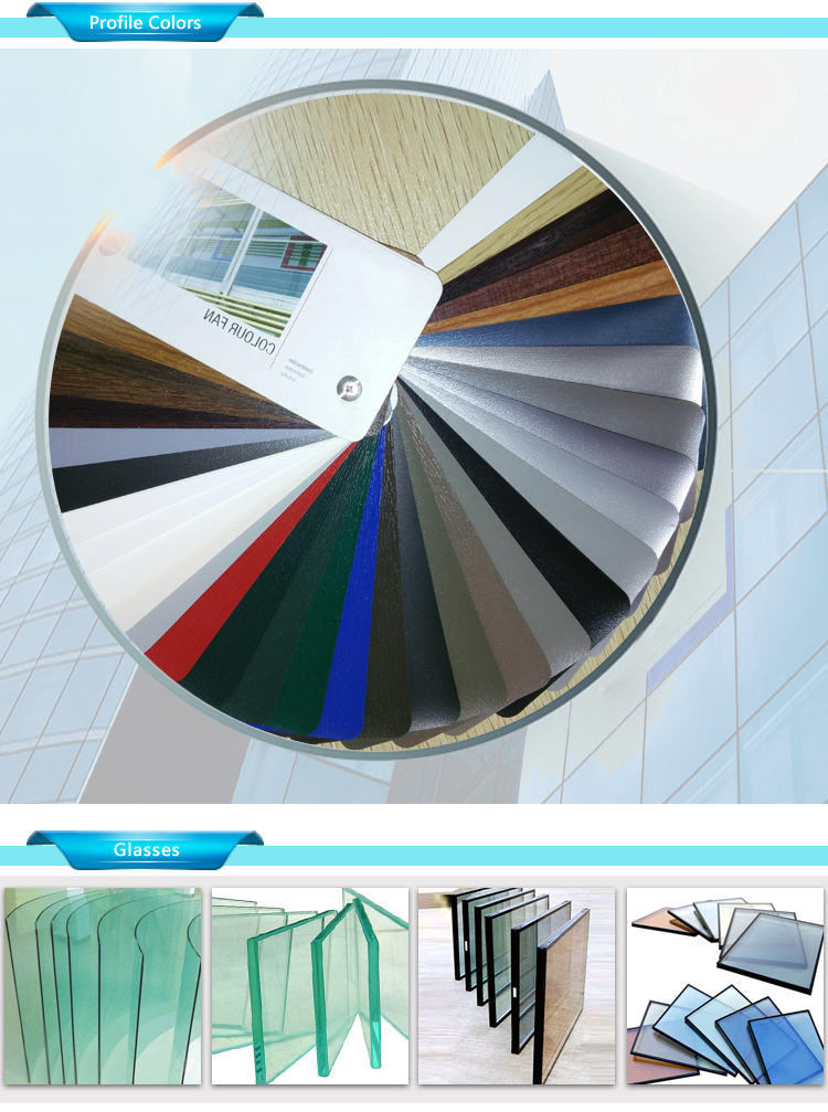 KDSBuilding Manufacturing Price Profile/Plastic Pvc Top 2 Track Burglar System Sliding Triple Glazed Upvc Windows