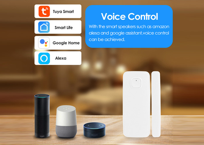 Smart WiFi Door Window Sensor Alarm Compatible with Alexa and Google Home Tuya 2.4g WiFi sensor for Home Security