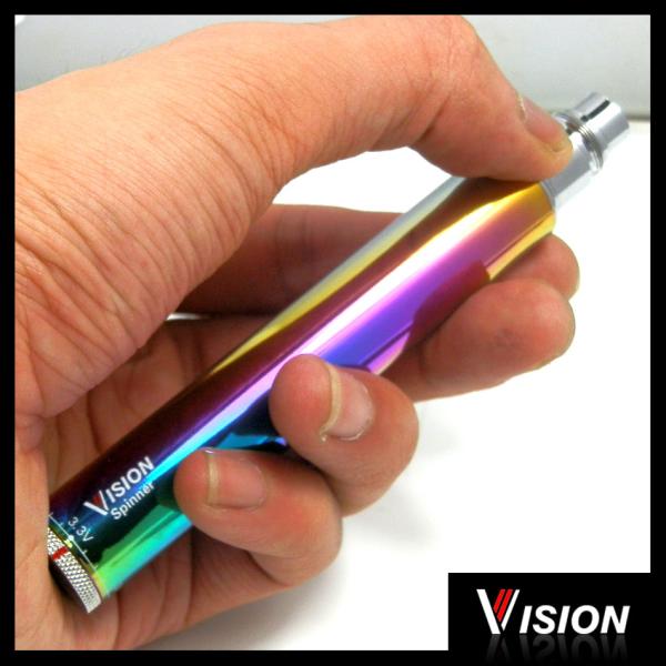 Newest Original Vision Rainbow Spinner Ecig Battery 1300mAh Vision Rainbow