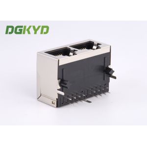100 Megabit Dual Port RJ45 Connector With Isolation Transformer RJ45 For IP