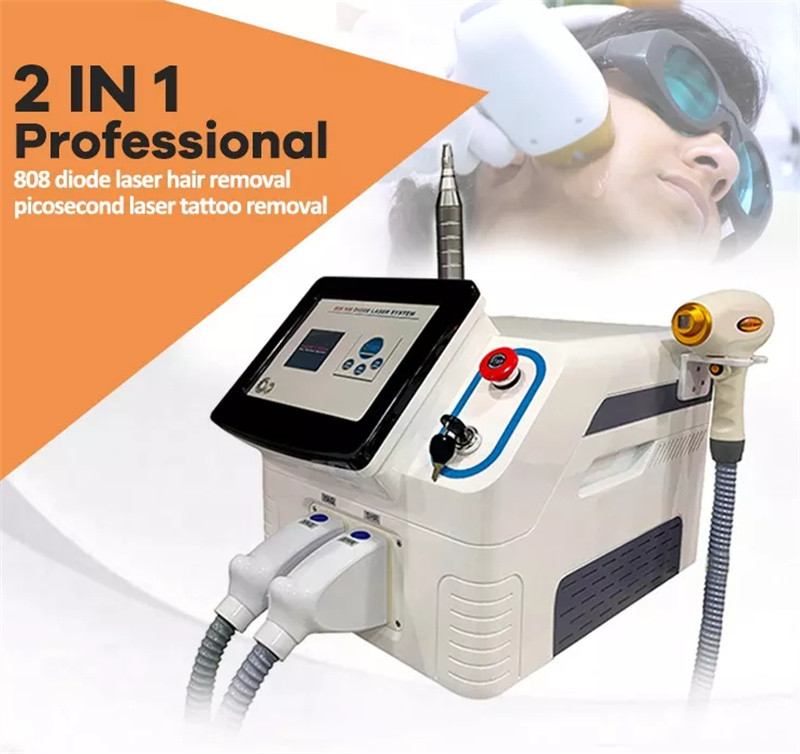 Spa 808 Nm Diode Laser Machine 2 In 1 Hair Removal And Picosecond Tattoo Removal