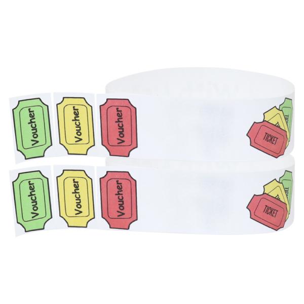 Quality Security Tyvek Wristbands For Events , Disposable Customizable Paper Wristbands for sale