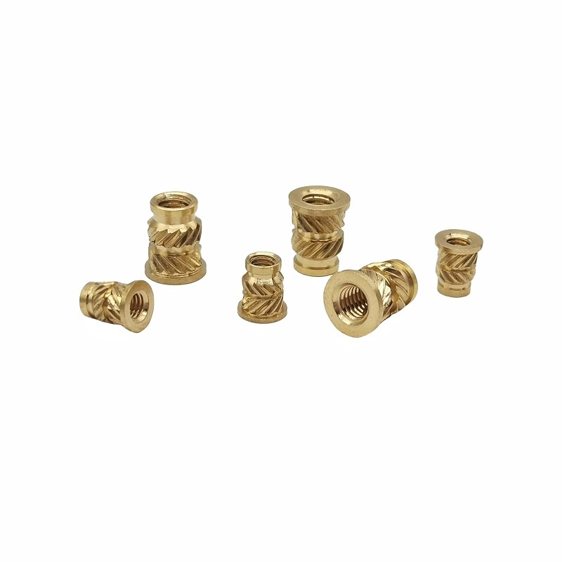 Non Standard Injection Molding Of Copper Nuts With Double Diagonal Soil Eight Copper Nuts For Embossed Inlay Parts