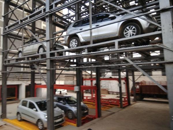 Convenient And Secure Steel Mechanical Parking System For Indoor / Outdoor