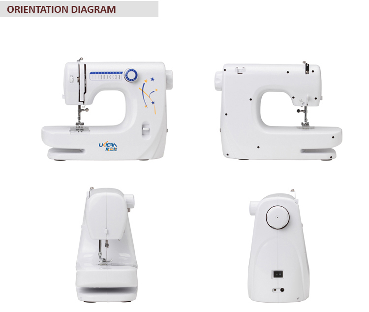 2.8KG ABS metal home clothes embroidery singer zig zag sewing machine for bulk stock