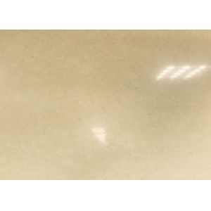 Light Yellow Artificial Crystal Engineered Stone Worktop Big Slab For Kitchen Top