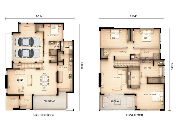 US / AS Modern Luxury Prefab House Easy Assembly 3 Bedroom Prefabricated House