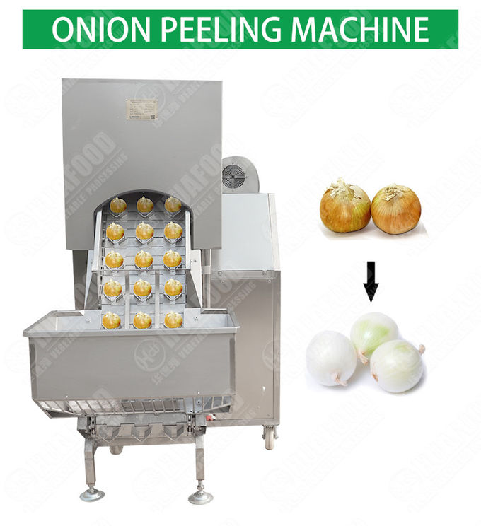 3 Belts 1.52Kw 2500kg/H Onion Skin Peeler Machine