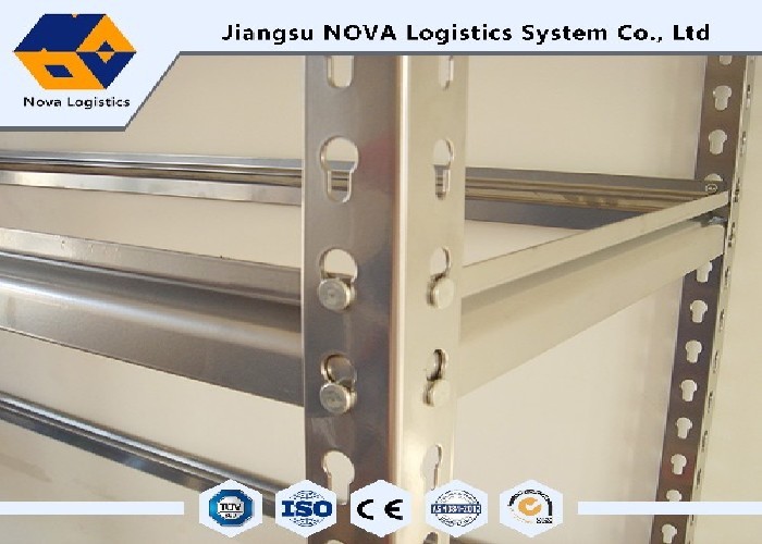 Q235 Cold Roll Steel Rivet Boltless Shelving With Acid Washed / Phosphorized Surface
