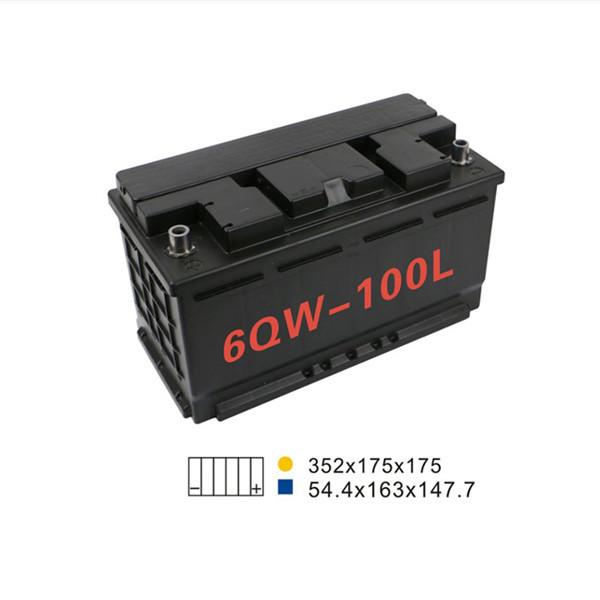 88AH 680A 6 Qw 100L Start And Stop Car Battery 350*175*190mm For Agricultural
