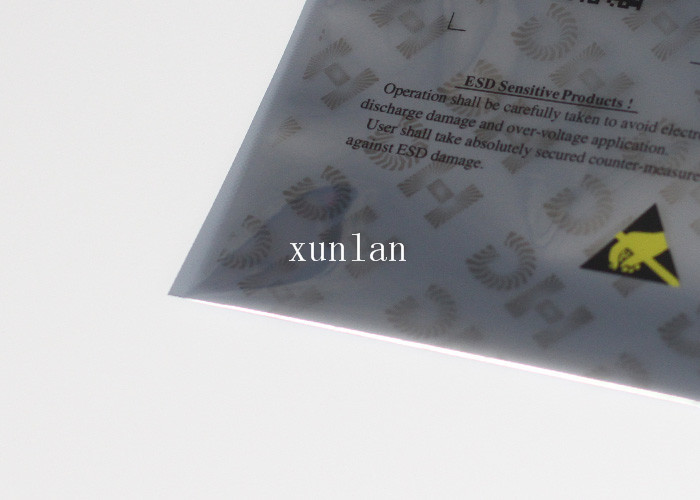 Black Hot Seal ESD Shielding Bag , Compound Structure ESD Protection Bag