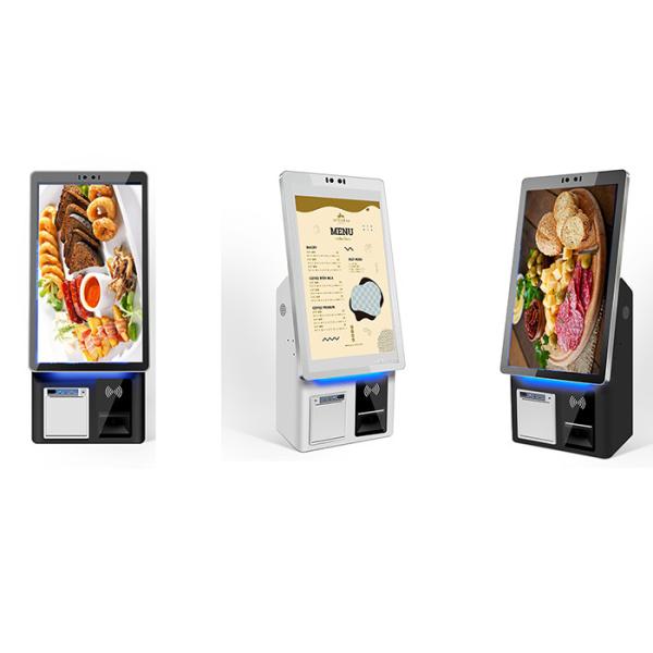 Multilingual Floor Stand Digital Signage Metal Case Toughened Glass Panel Touch