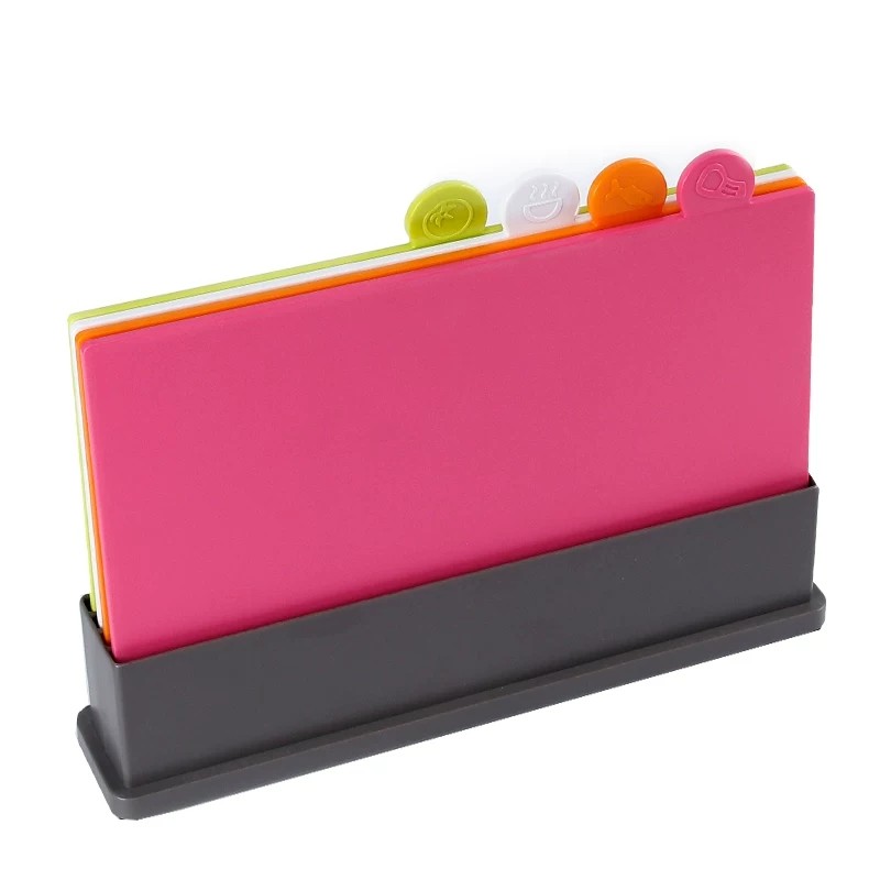 Creative Family Type Cutting Board Plastic Fruit Cutting Board Auxiliary Knife Board Hollow Bottom Convenient Asphalt