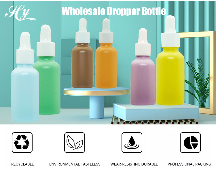 Refillable Empty Oil 5ml 10ml 15ml Boston Dropper Bottles TDS SGS