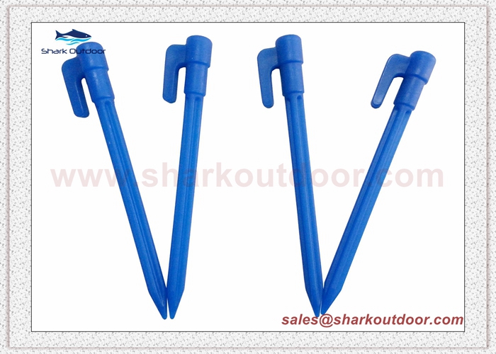 High quality PP or ABS plastic tent peg for camping tent shelters  6 in.