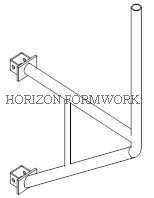 Cast Iron Beam Flange Clamps Round Bar Stirrup Attache H20 Beam Onto Steel Walings