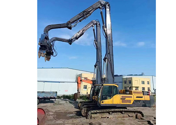 19m Pile Lifting Height Excavator Pile Driving Arm / Excavator Mount Pile Driver Boom