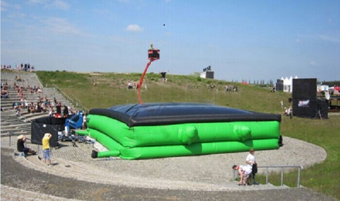 Printing Inflatable Stunt Bag Mat Big Jump Air Bag Activities