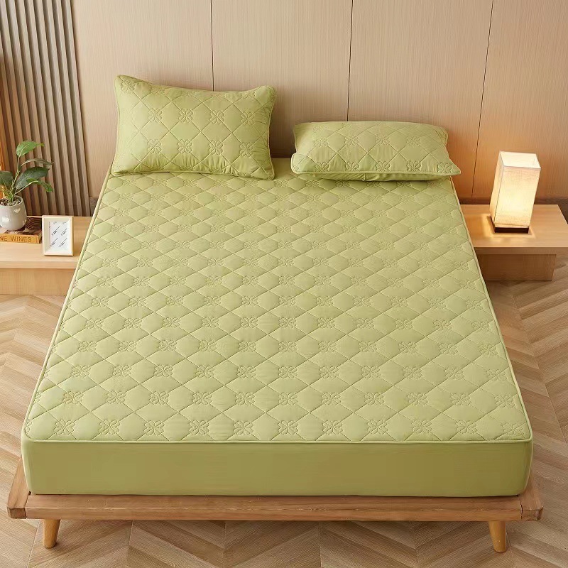 Fashion Washed Cotton Comforter Set Mattress Protector for Twin Full King Queen Size