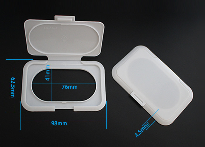 Shiny Anti Dust Injection Molding 98mm Plastic Flip Top Lid