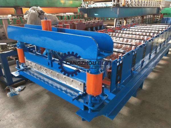 Aluminium Corrugated Roofing Sheet Roll Forming Machine For Many Kinds Of