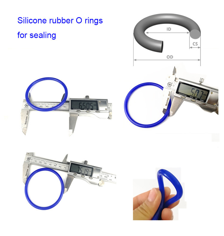 Bright Color Silicone Rubber Seal Rings / Rubber Ring Gasket Anti - Aging