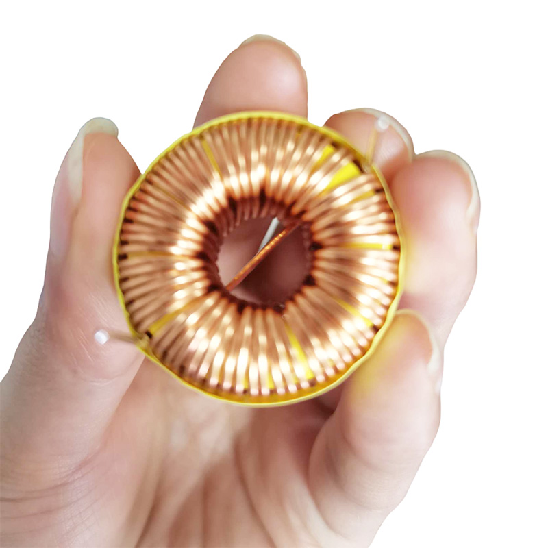high permeability toroidal inductor coils through hole common mode chokes