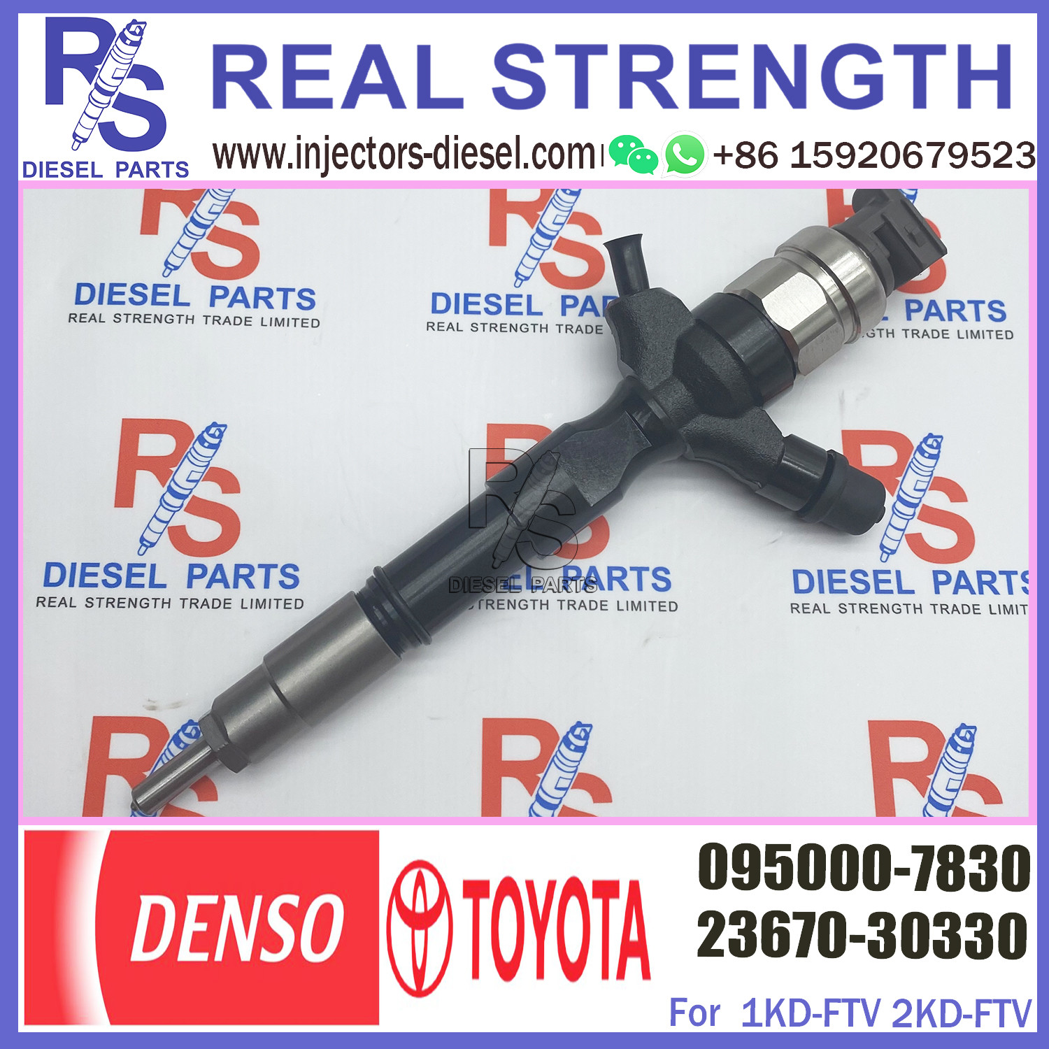Diesel common rail injector 23670-30330 0950007830 095000-7830 for TOYO-TA 23670-30330