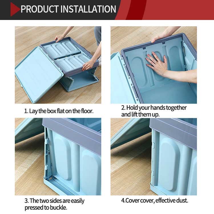 56L Cloth Durable Cube Household Storage Containers For Sundries Dustproof Portable