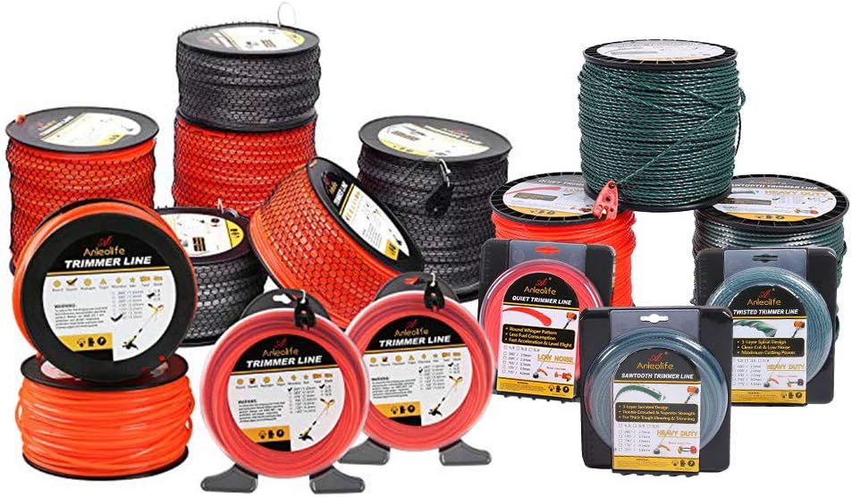 Twin-Core Spiral Trim Wire Heavy Duty Trimmer Line 0.95 "x 460Ft