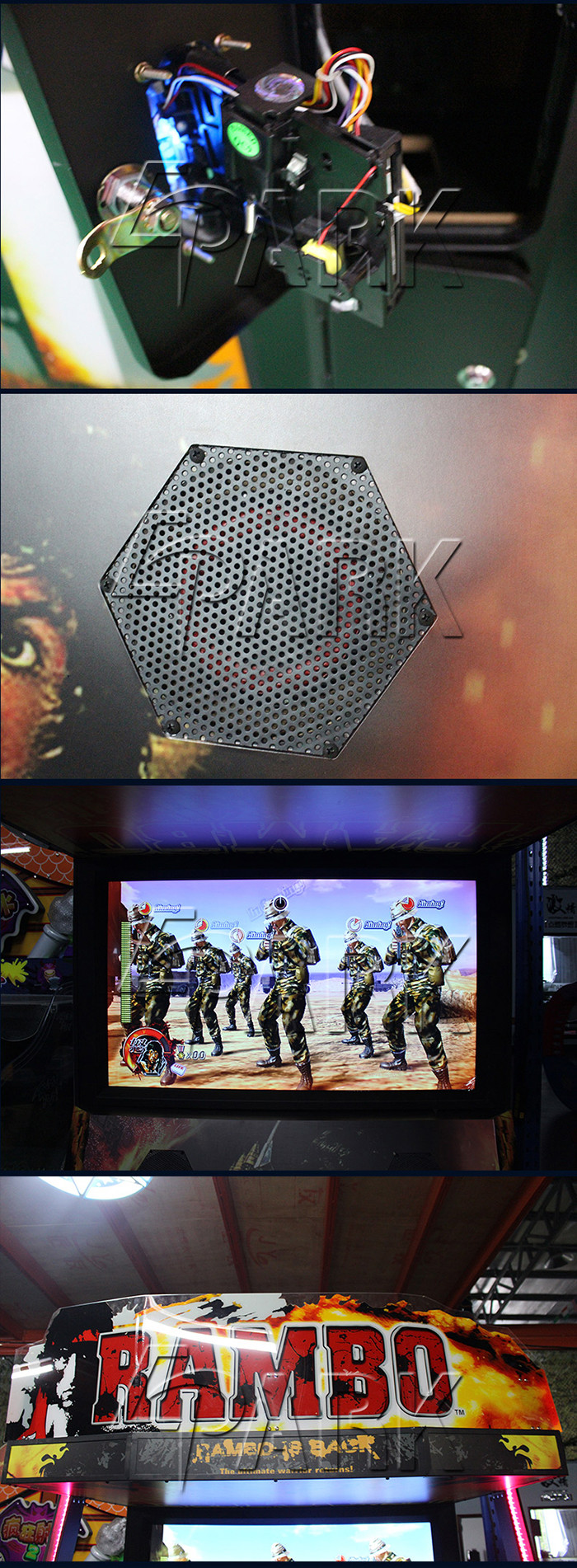 Arcade Gatling Gun Simulator Video Game Machine For 1-2 Players
