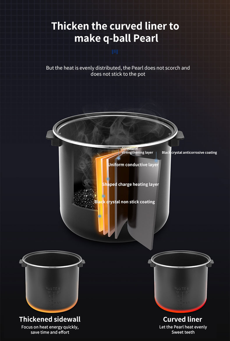 Main Function Electric Tapioca Cooker for Commercial Kitchens Smart Pearl Boiler