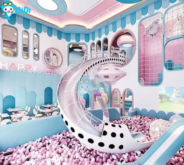 Indoor Amusement Park Plastic Slide Equipment Outdoor Playground Indoor