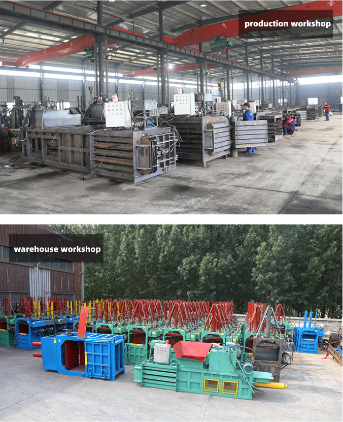 30 KG Pressure 30-100Pa Hydraulic Cardboard Baling Press Machine with Horizontal Design
