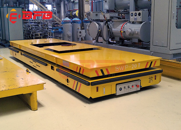5 Ton Steel Factory Electric Steerable Transfer Trolley For Coils Handling