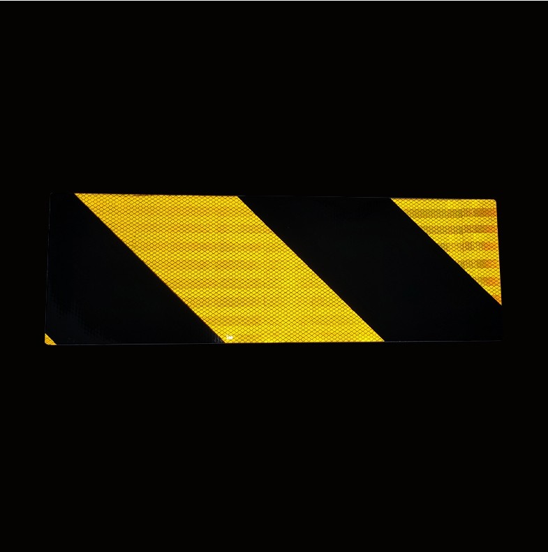 Reflective Rear Lorry Marker Boards Striped PMMA PET PC Material