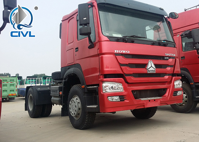 HOWO A7 4 X 2 Tractor Truck Use With Semi Trailer Prime Mover Truck Engine Euro II