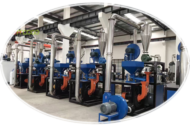 PP PE Pulverizer Machine For Plastic ABS Disk Mill Pulverizer