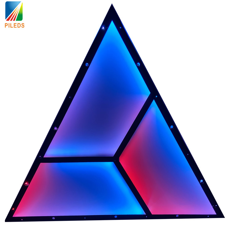 DC12V Input Voltage LED Spi Matrix Triangle Pixel Disco Background Wall Curtain Panels with 14bit Gray Scale