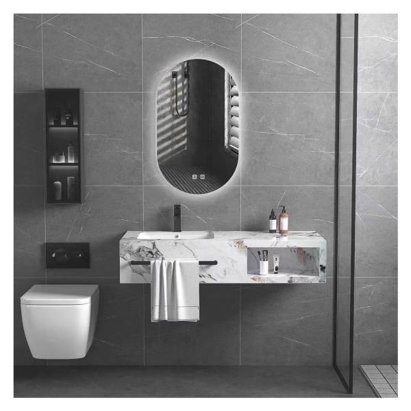 Modern Style Wall Mounted Countertop Bathroom Towel Rack for Organizing Small