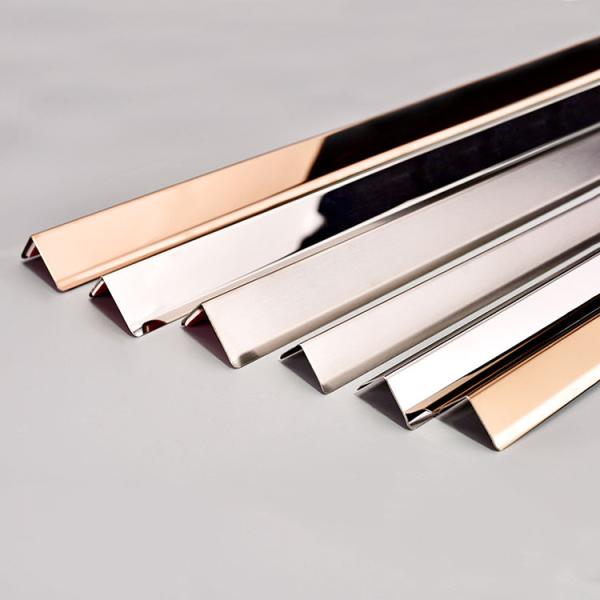 Stainless Steel Black Angle U Shape Trim 201 304 316 mirror hairline brushed