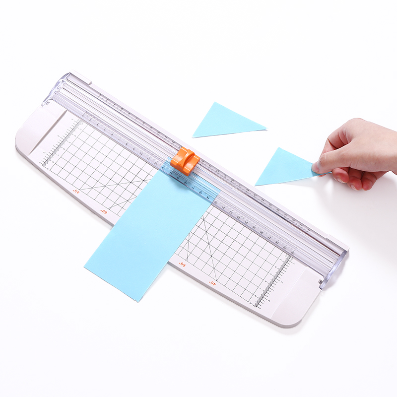 ZEQUAN Era Plastic Manual A4 Paper Cutter 375*130*35MM White for Customer Requirements