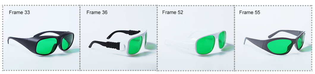 Optical Density 635nm 650nm 694nm Laser Safety Goggles Protection For Red Ruby