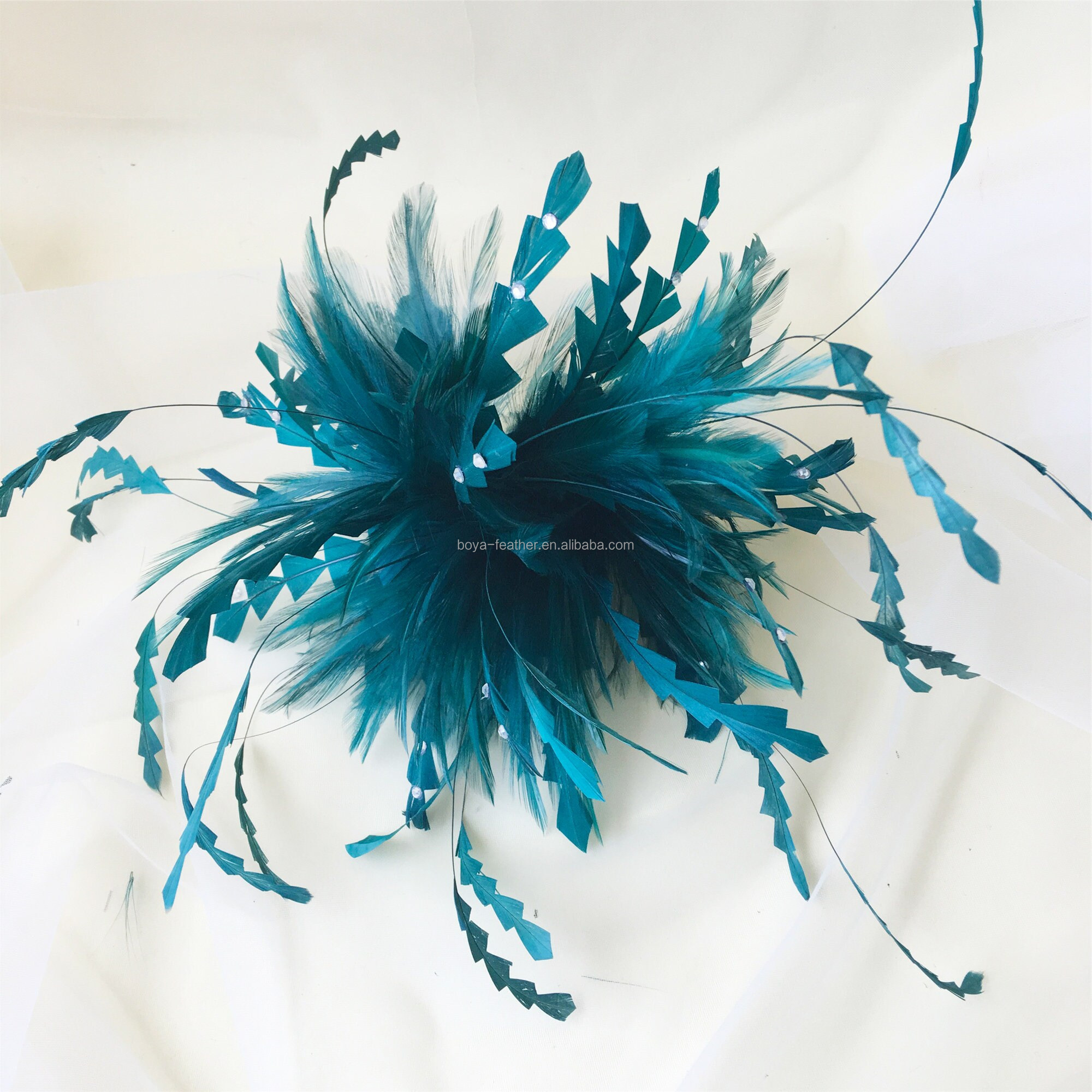 15*15 cm Goose Feather Flower Mount with Wire Accessory Fast Shipping via UPS