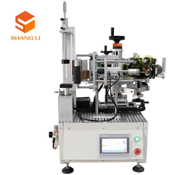 Semi-Automatic 76mm Roll ID Wine Round Bottle Labeling Machine for Multi-Size