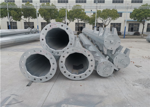 14m 800 Dan Electrical Transmission Power Pole Replacement Hot Dip Galvanization Q345