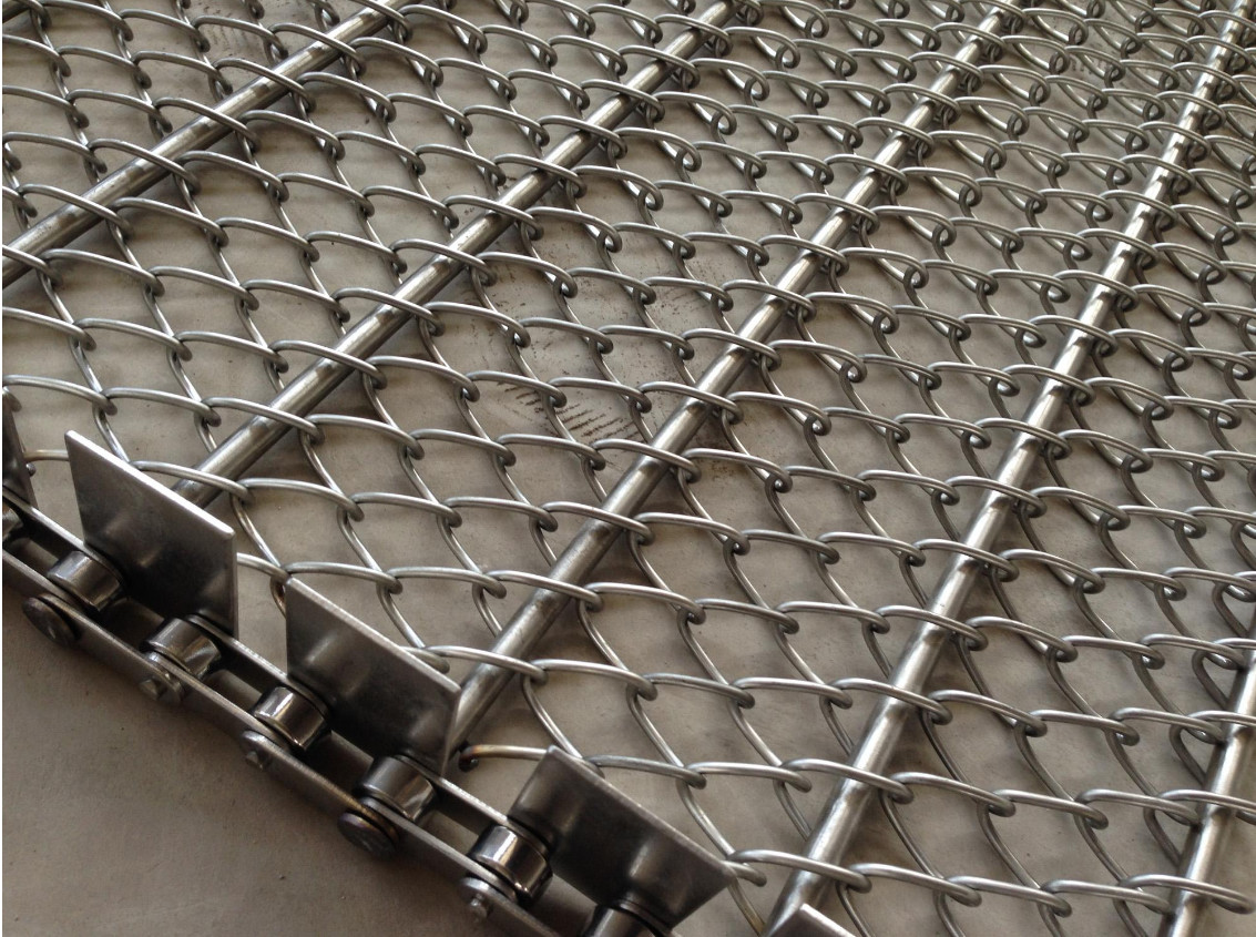 Electric Furnace Ss Metal Mesh Belt Anti Friction Custom Design Energy Saving