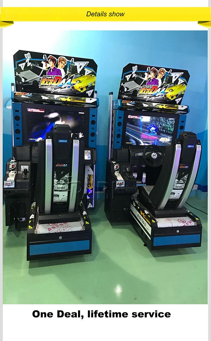 Initial d6 Simulater Arcade Car Racing Game Machine For Department Store