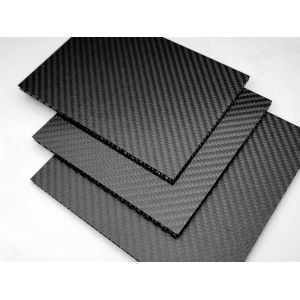 Sheet Carbon Fiber 2x2 Pattern 24 In. X 12 In. X 0.250 In. Thick Gloss For Wide Range Of Projects